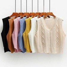 Womens Ladies Sleeveless-Vest