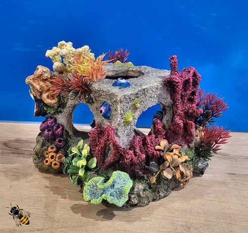 Coral aquarium ornament rock - ornament,