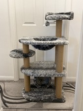 Pets at Home Smudge Multi Level Nap & Play Cat Tower Grey RRP £127 