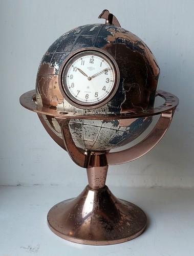 Angelus globe table clock with
