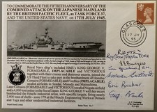 HMS Implacable multi signed