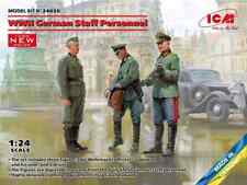 WWII German Staff Personnel (3 Figs) 1:24 FIGURES ICM24020