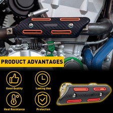 Fits 25-51mm Pipe Heat Shield Guard Cover For Yamaha YZ250F YZ450F WR250F WR450F