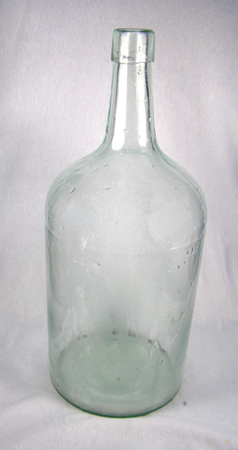Antique aqua blue glass blob - blue,