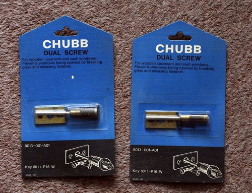 Chubb dual screw window - x,