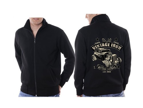 Sweatshirt jacket black hot - jacket,