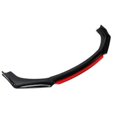 UK Black +Red Front Bumper Lip Splitter Spoiler For Ford Fiesta ST MK5 Mk7 MK7.5