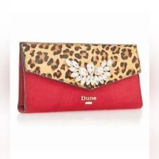 Dune Leopard Print/Red Wallet