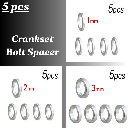 Bicycle chainring bolt spacers - bolt,