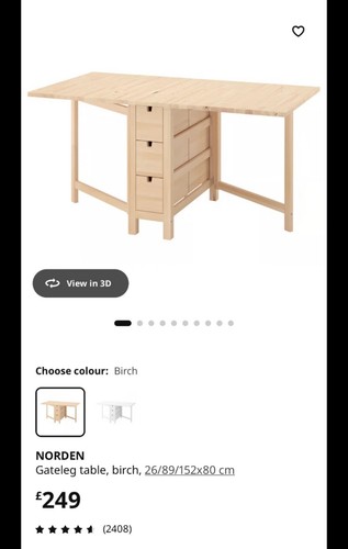 Ikea norden gateleg - norden, table