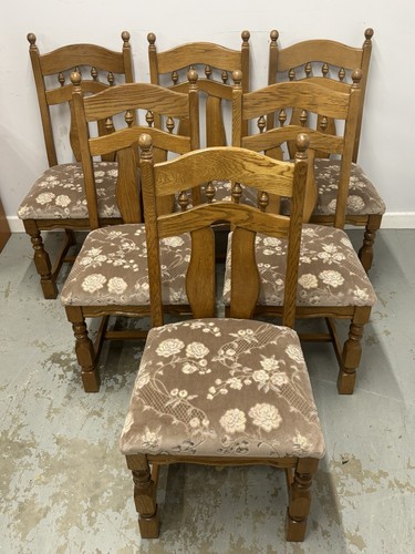 Set vintage solid oak - of,