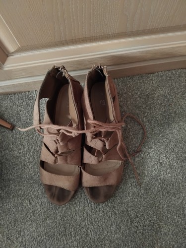 Beige faux suede - beige,