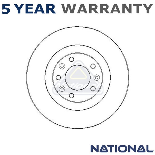 National rear brake disc - national, fits