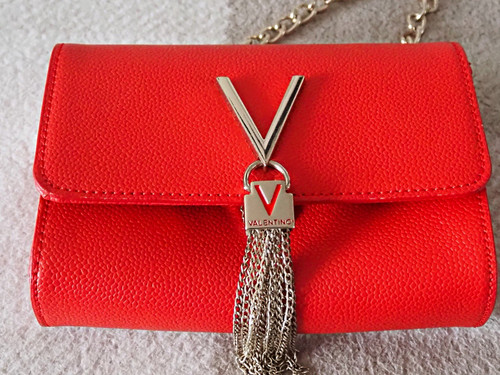 Valentino red pebbled faux - v,