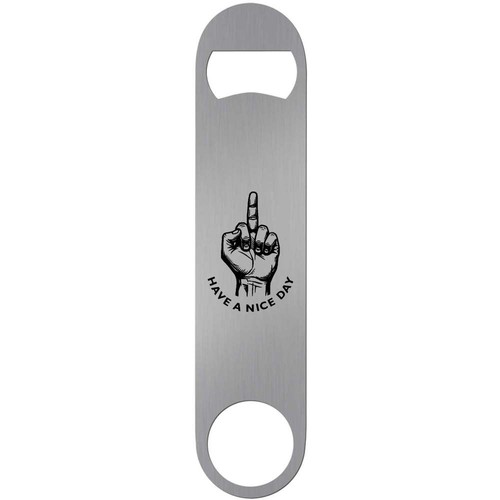 Rude middle finger - 'rude, bar