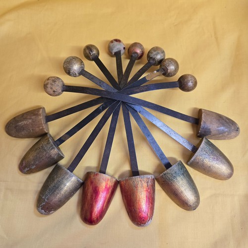 Four pairs vintage wooden - of,