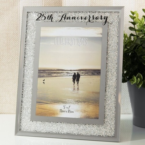 Crystal 25th silver wedding - 25th,