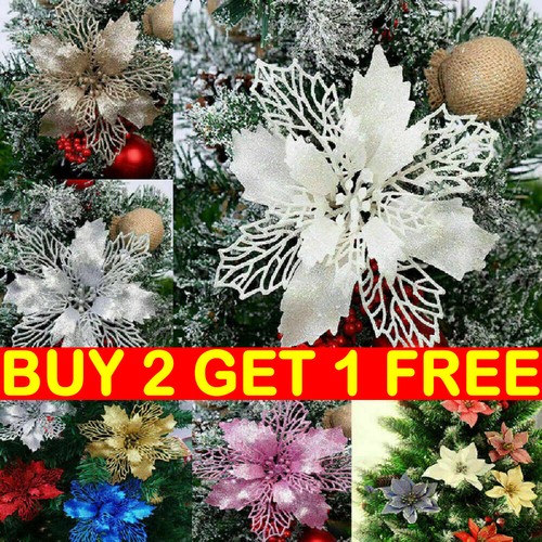 10x large poinsettia glitter - 10x,