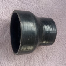 Black 76mm 51mm Straight Reducer Silicone Hose Coupler Joiner