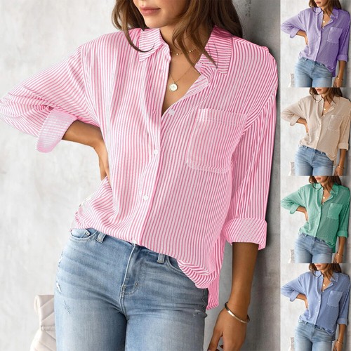 Ladies women striped blouse - ladies,