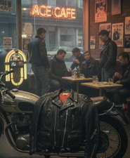 RARE Vintage 1960's Aviakit Lewis Leathers Lightning Biker Jacket Size 36