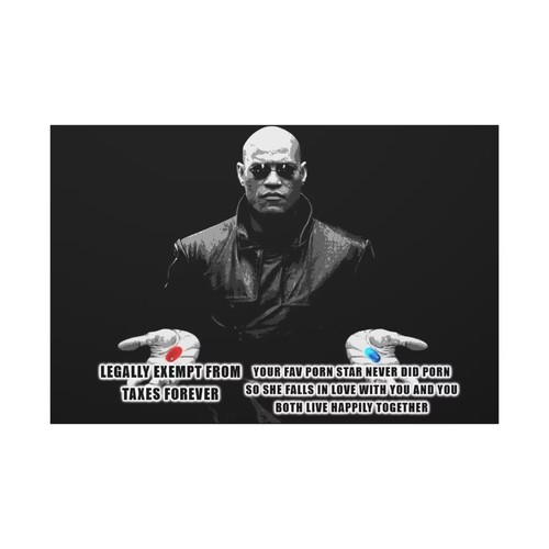 Morpheus matrix meme canvas - meme,