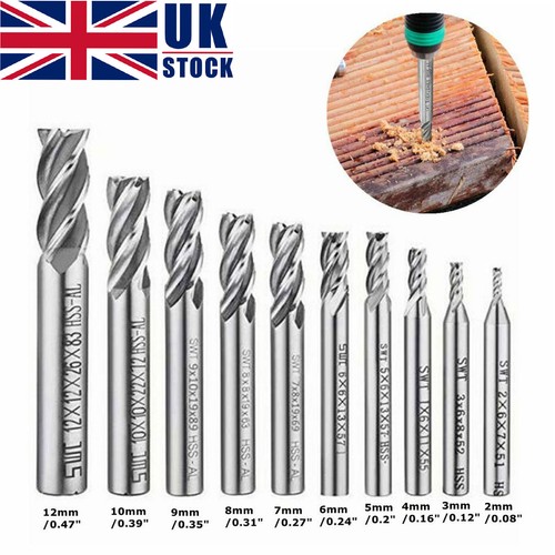 10pcs flute hss end - 10pcs,