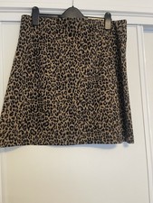 M&S Animal Print Mini skirt