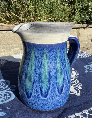 Studio pottery earthenware jug - studio,