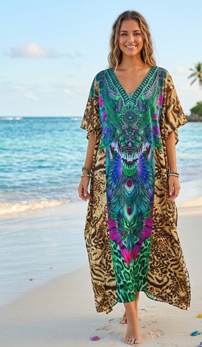 Women long african kaftan - long,