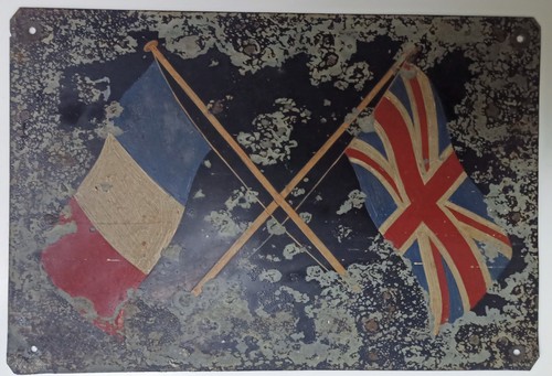 Ww1 metal plaque - ww1,