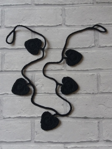 Crochet bunting black - crochet,