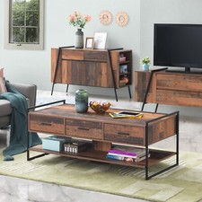 Oak Coffee Table with 3