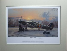 Limited Edition Aviation Mounted Print Home is the Hunter by Philip West 