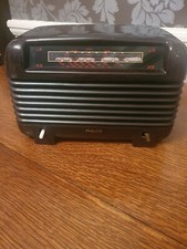 vintage 1940s philco valve radio bakelite