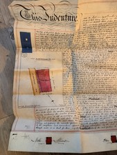 18thc parchment indenture - parchment,