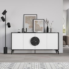 GORA Console 180 cm – Modern 4 Door Sideboard Cabinet for Living Room Storage