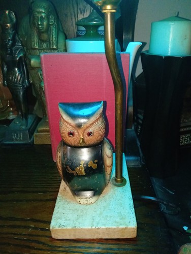 Unusual owl lamp - bayonet,