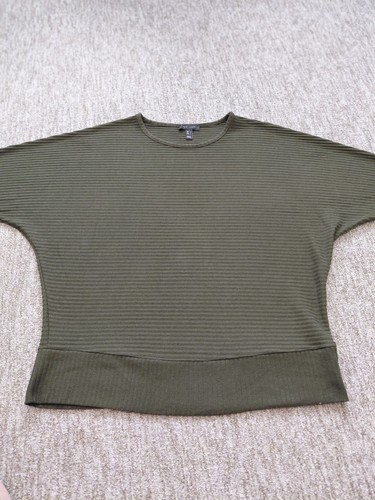 Khaki fine knit batwing jumper - khaki,
