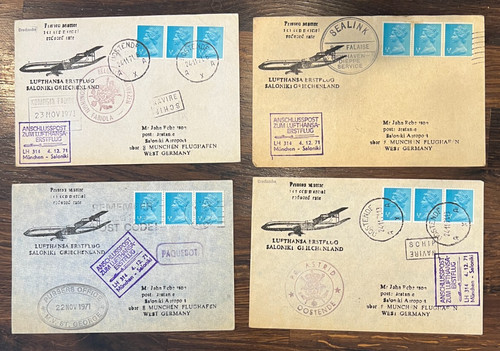 1971 flight covers - gb, x