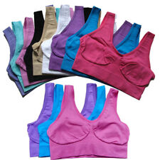 SEAMLESS SPORTS STYLE BRA CROP TOP VEST COMFORT STRETCH BRAS SHAPEWEAR ALL SIZE
