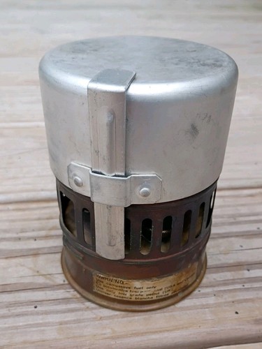 Vintage brass camping stove - brass,