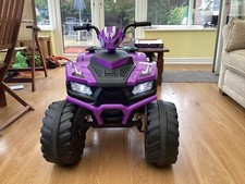 COSTWAY 24V Kids Ride-On Electric ATV 4-Wheeler Quad Car w/Wireless Connection