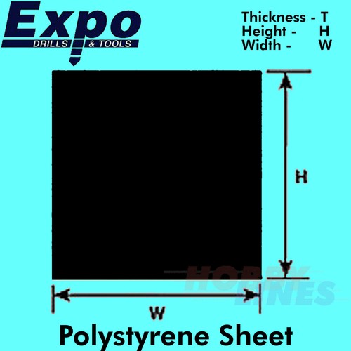 Styrene sheet black - styrene,