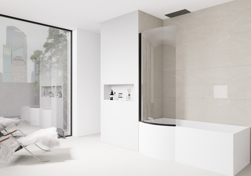 Folding shape shaped bath - shape, l