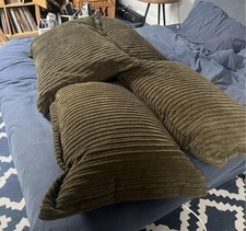 Four Moss Green Bolster