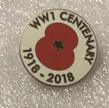 WWI Centenary 1918 - 2018 Enamel Badge