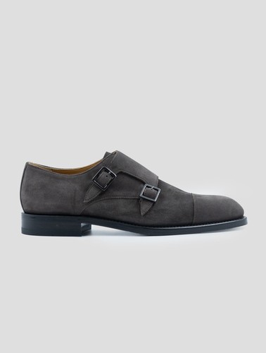 New kiton gray leather suede - new,