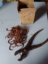 1 Box Copper C Hog Rings and Pliers Set for Upholstery and Crafts Pack of 90