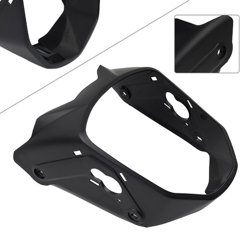 Matte black front headlight - front,